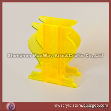 Yellow elegant flagon-shaped acrylic vase/flower vase